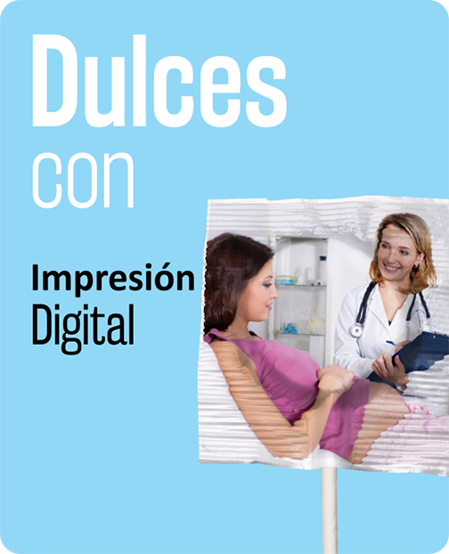 Dulces Promocionales con impresión digital