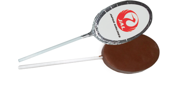 Paleta de chocolate promocional de 22 grs