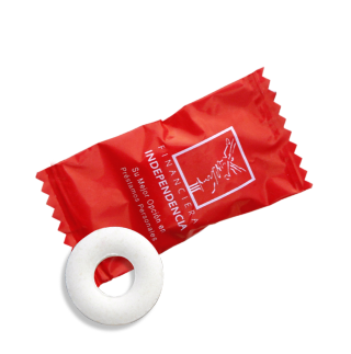 Sobre promocional con 1 pastilla dona